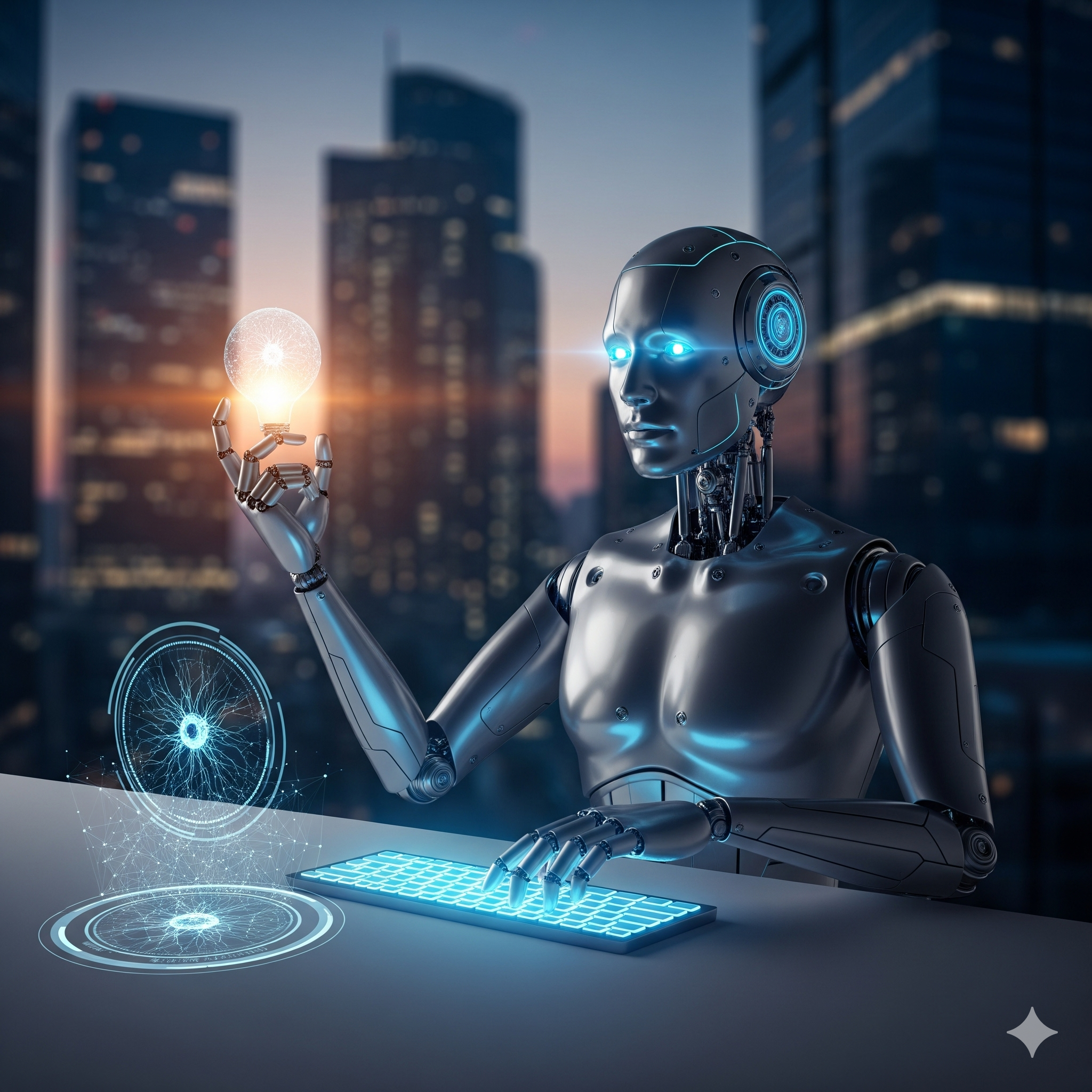 Illustration showing AI integrating with code